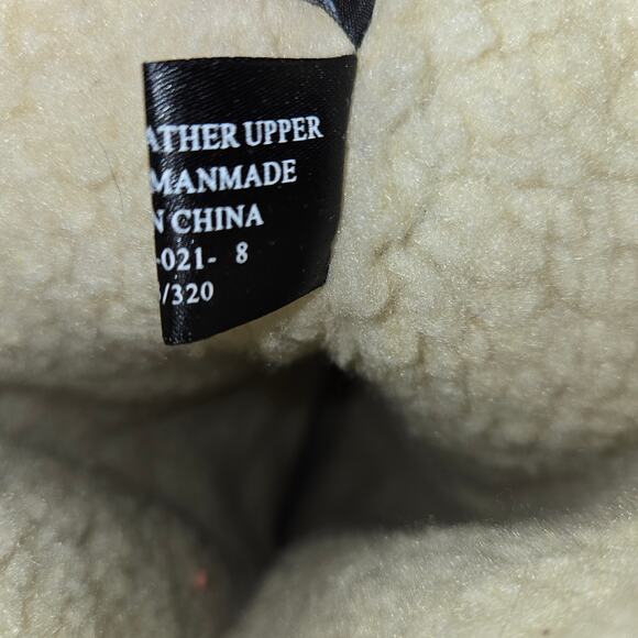 Colin Stuart Tan Suede Leather Slip ON Back Laced Wedge Boot Size 8 - Picture 8 of 10